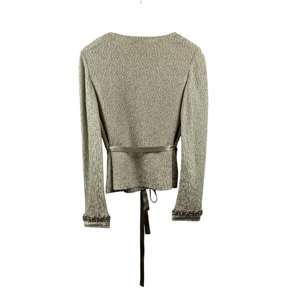 Women's St. John Evening Gray Set with Beaded Accent Size 8 - Picture 3 of 14